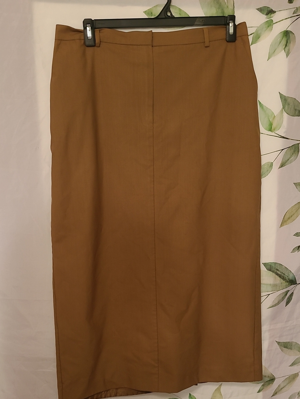 Evan Picone Camel Brown Pencil Skirt